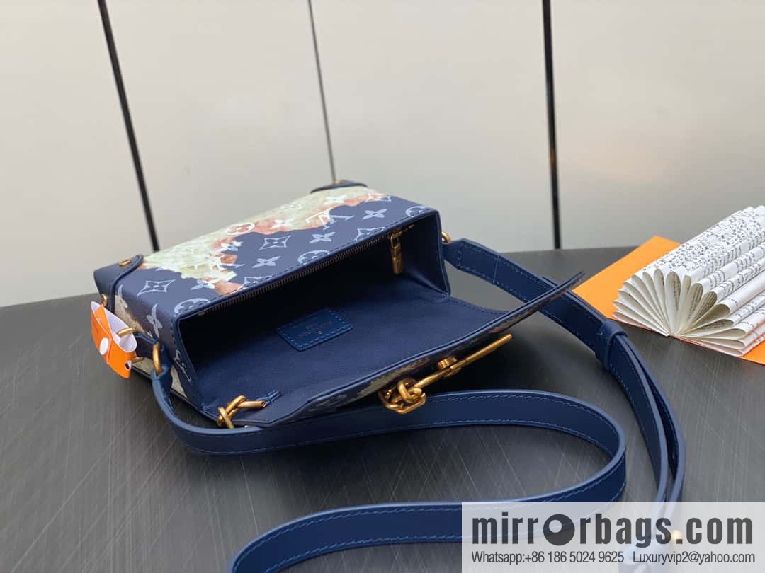 [Boutique‑grade] M82900 blue flame, men's bag messenger bag series, new Steamer series messenger bag