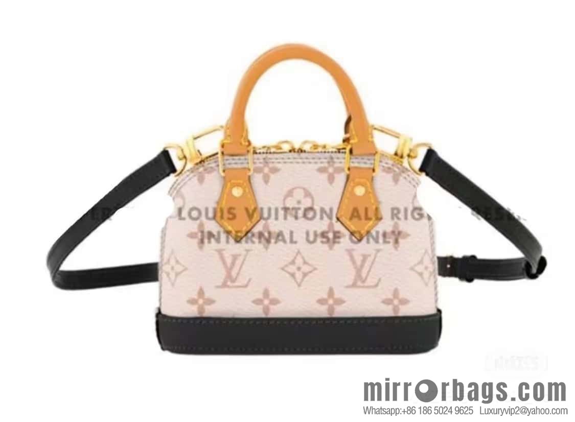 [Premium‑quality] M82717 white flower mini shell bag series New launch Nano Alma handbag