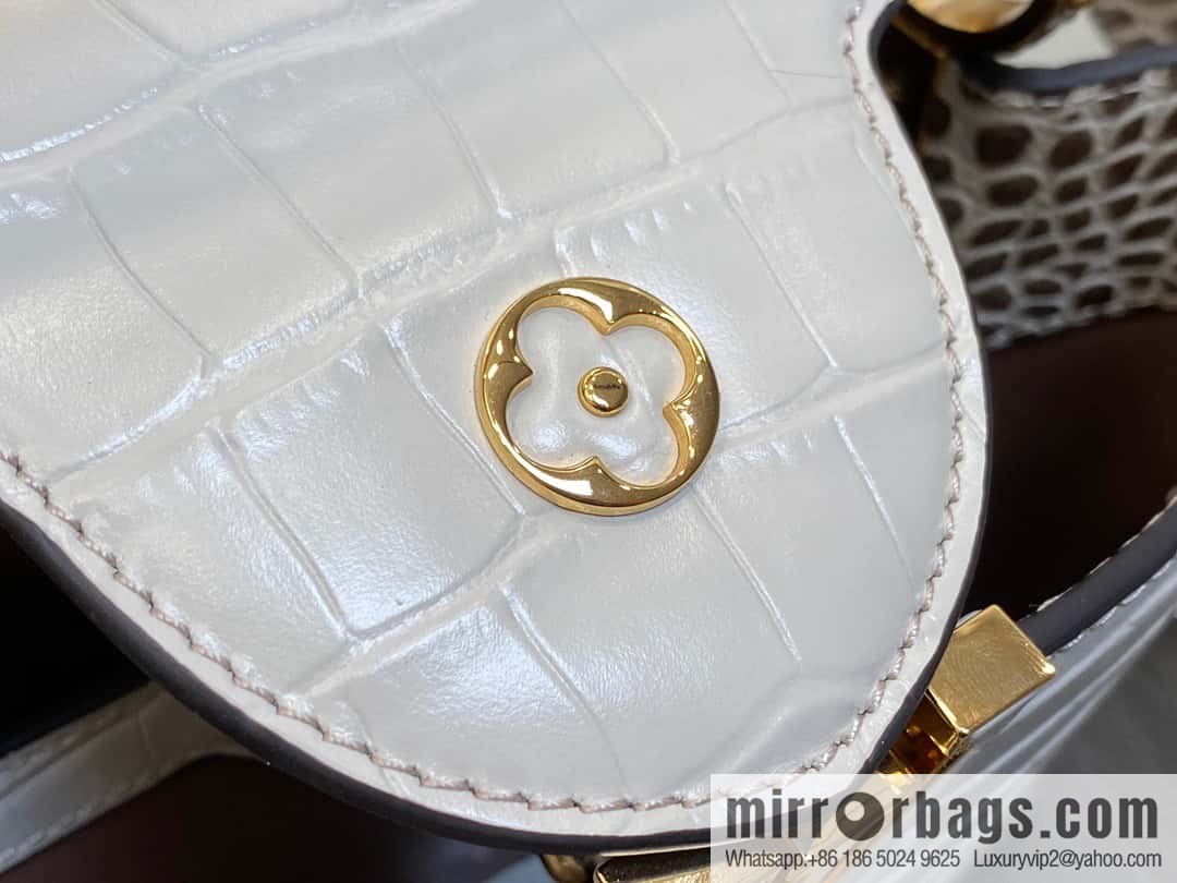 [Boutique‑grade] M48865 Himalayan, crocodile pattern full leather cap that English series Capucines BB handbag