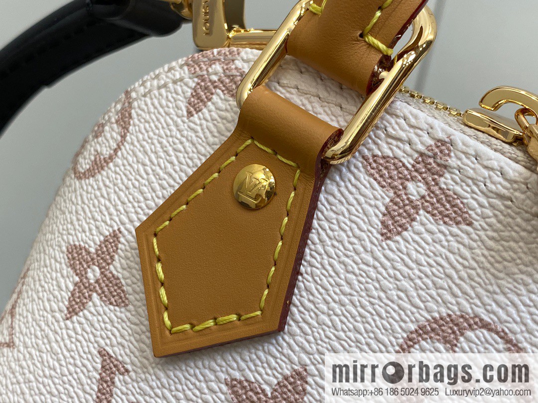 [Premium‑quality] M82717 white flower mini shell bag series New launch Nano Alma handbag