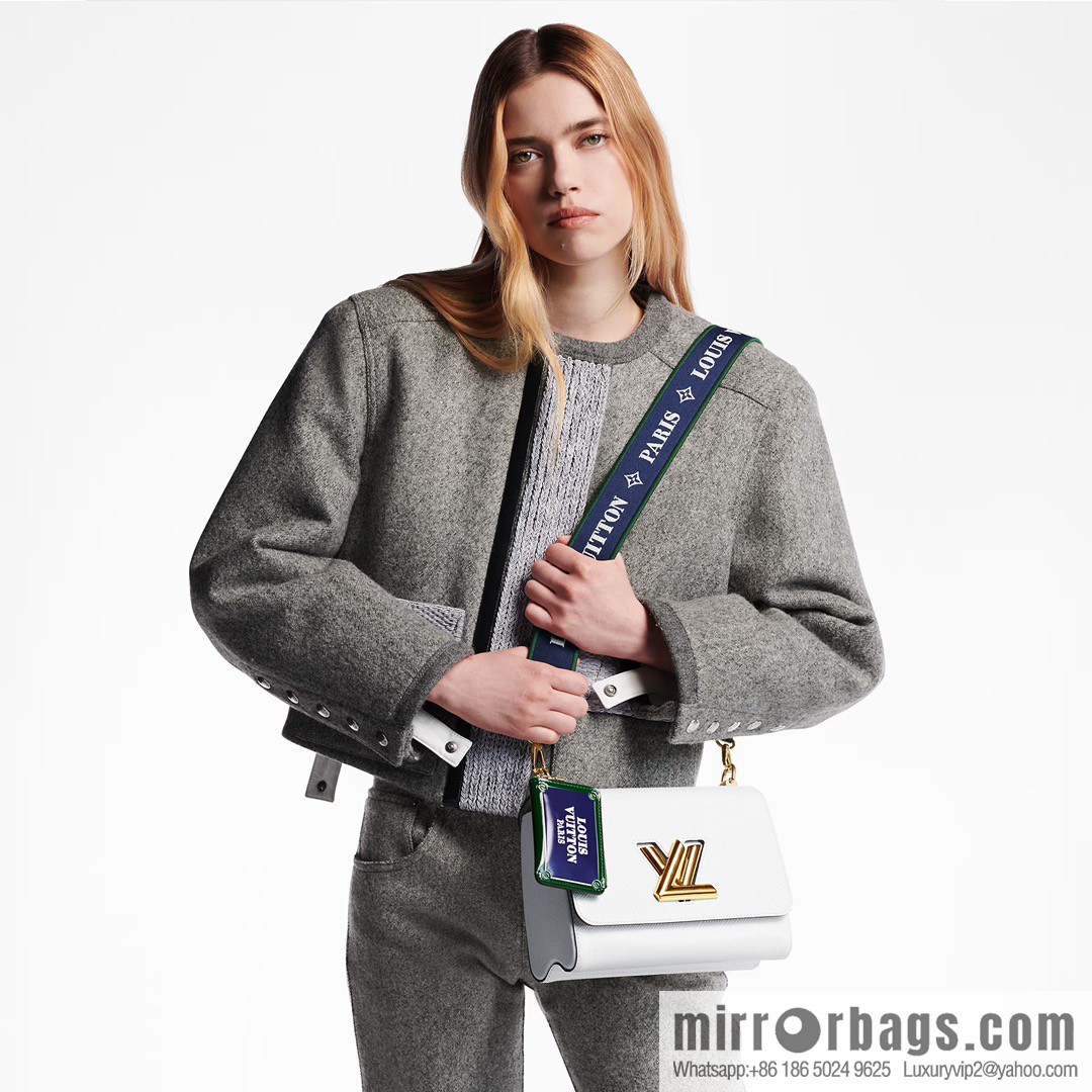 [Boutique‑grade] M23514 white epi Twist series TWIST medium handbag