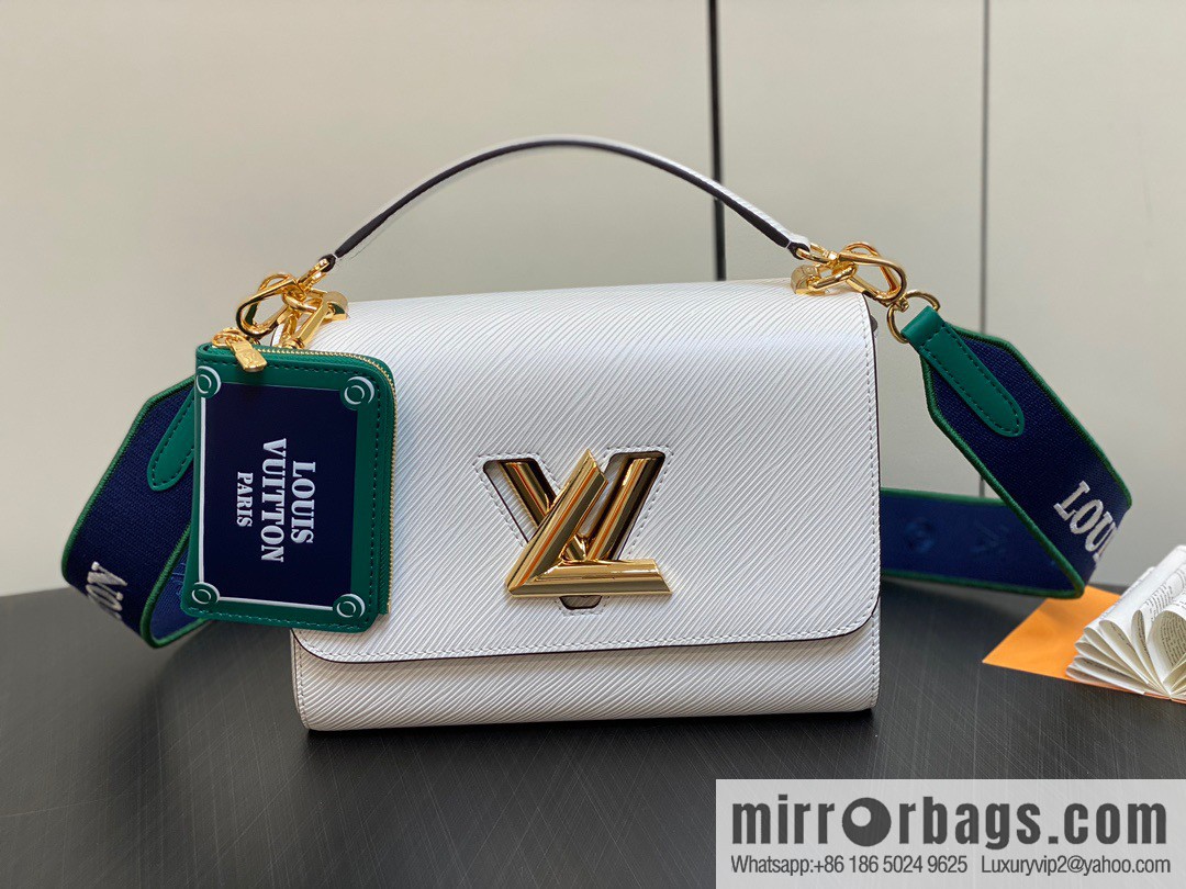 [Boutique‑grade] M23514 white epi Twist series TWIST medium handbag