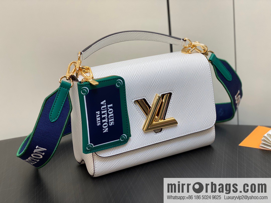 [Boutique‑grade] M23514 white epi Twist series TWIST medium handbag