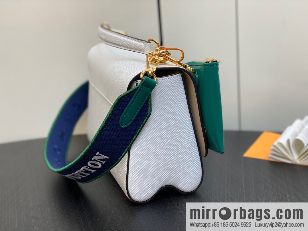 [Boutique‑grade] M23514 white epi Twist series TWIST medium handbag