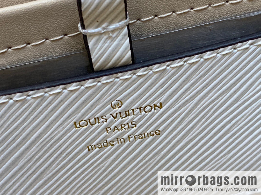 [Boutique‑grade] M23514 white epi Twist series TWIST medium handbag