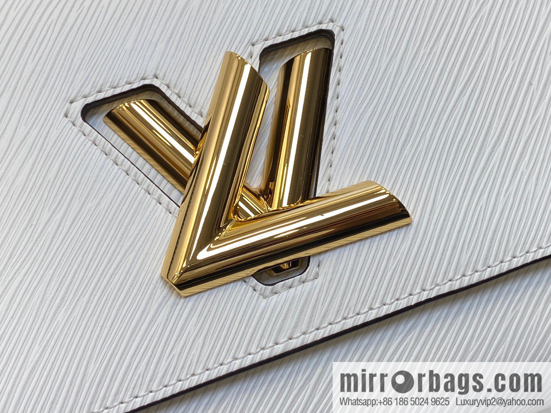 [Boutique‑grade] M23514 white epi Twist series TWIST medium handbag