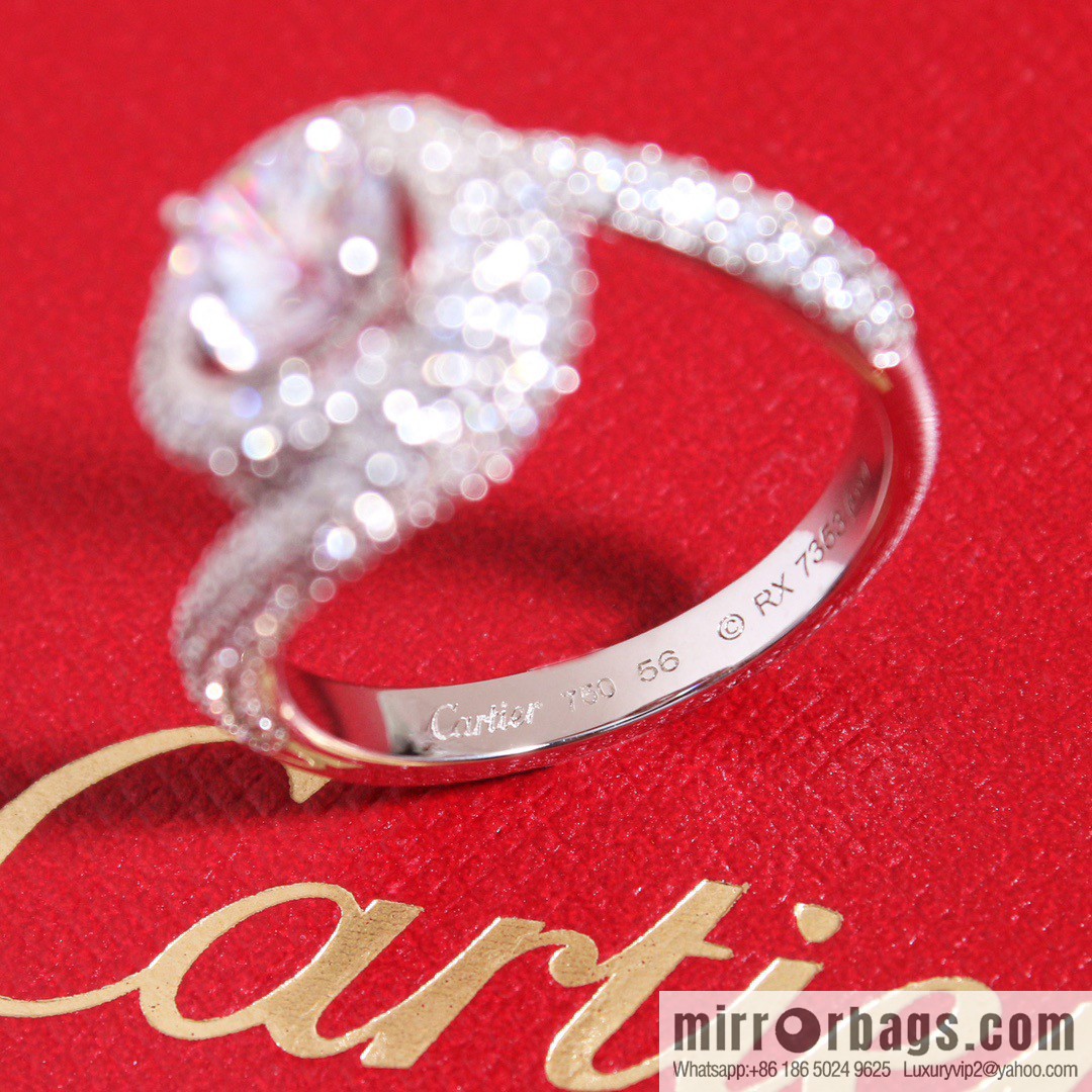 ☀️Cartier single diamond twist ring ☀️