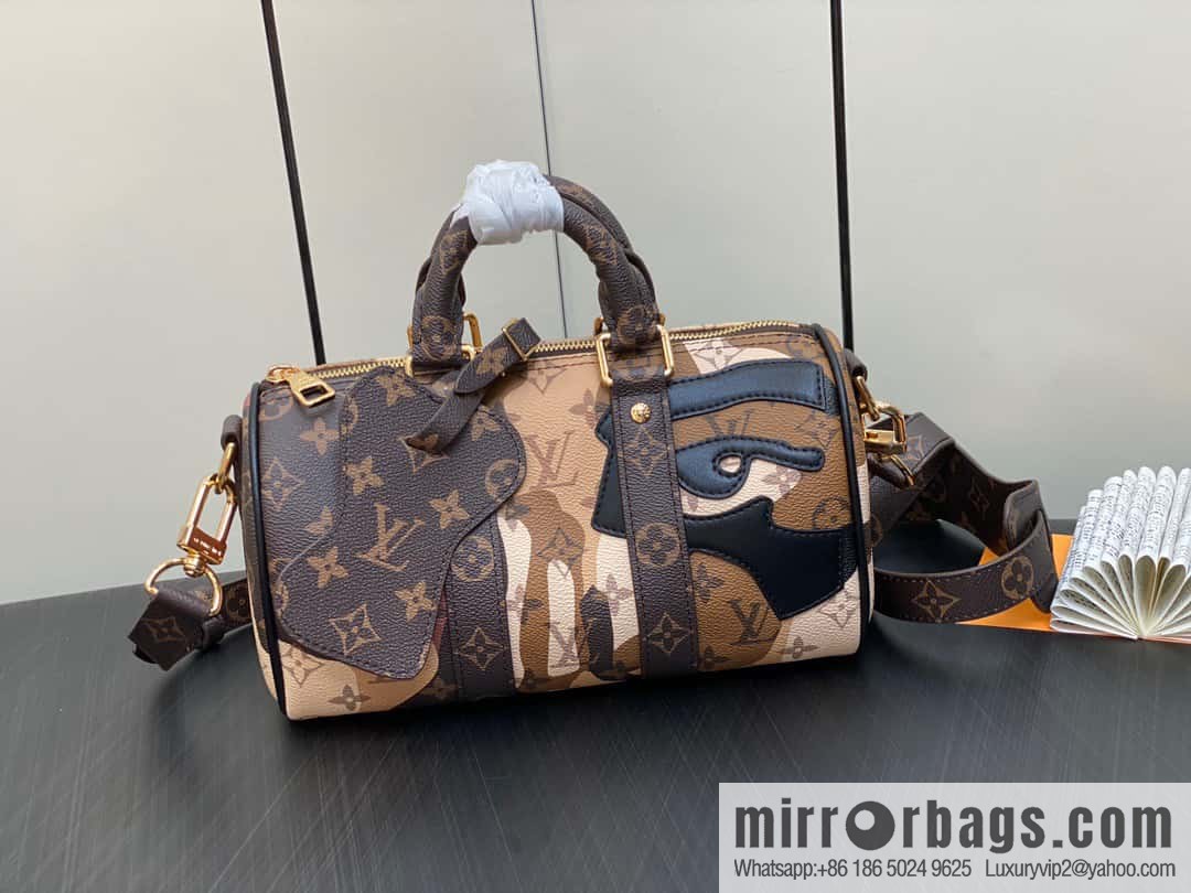 [Boutique‑grade] M46678 monogram men's bag pillow bag series Keepall Bandoulière 25 handbag