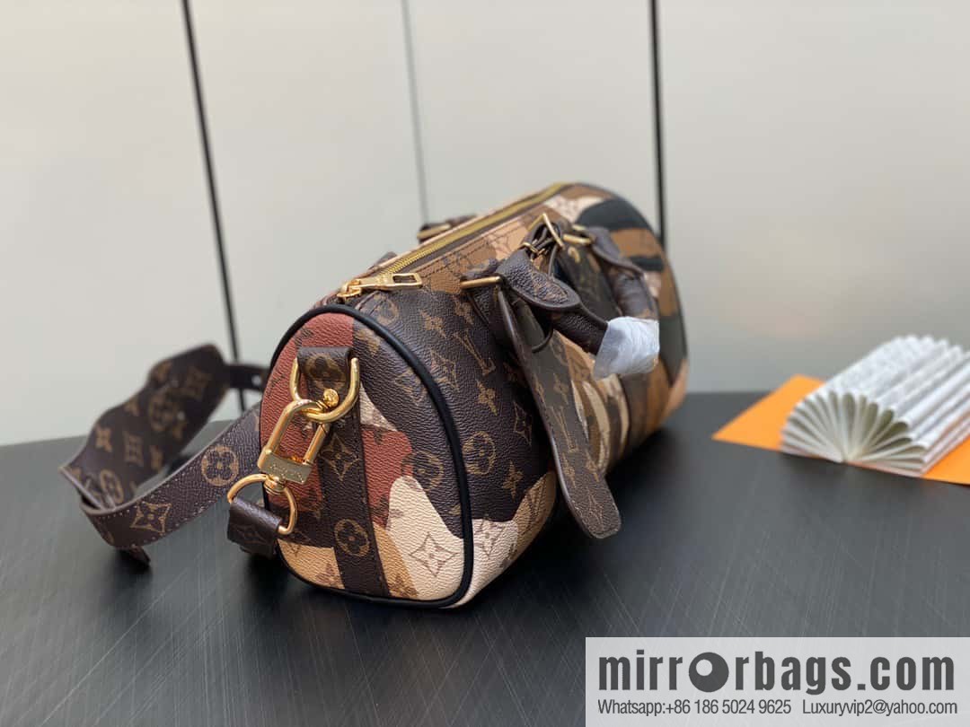 [Boutique‑grade] M46678 monogram men's bag pillow bag series Keepall Bandoulière 25 handbag