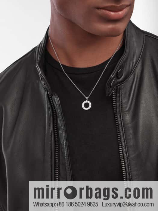 ☀BVLGARI White Diamond Round Cake Necklace  ☀️