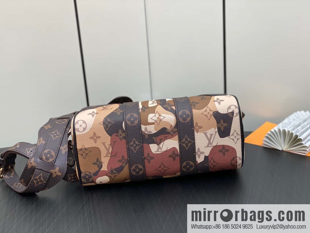 [Boutique‑grade] M46678 monogram men's bag pillow bag series Keepall Bandoulière 25 handbag