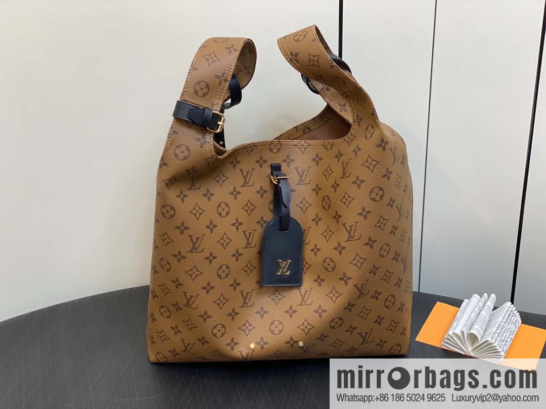 [Premium‑quality] M46821 yellow flower shopping bag series, autumn and winter new ATLANTIS large handbag