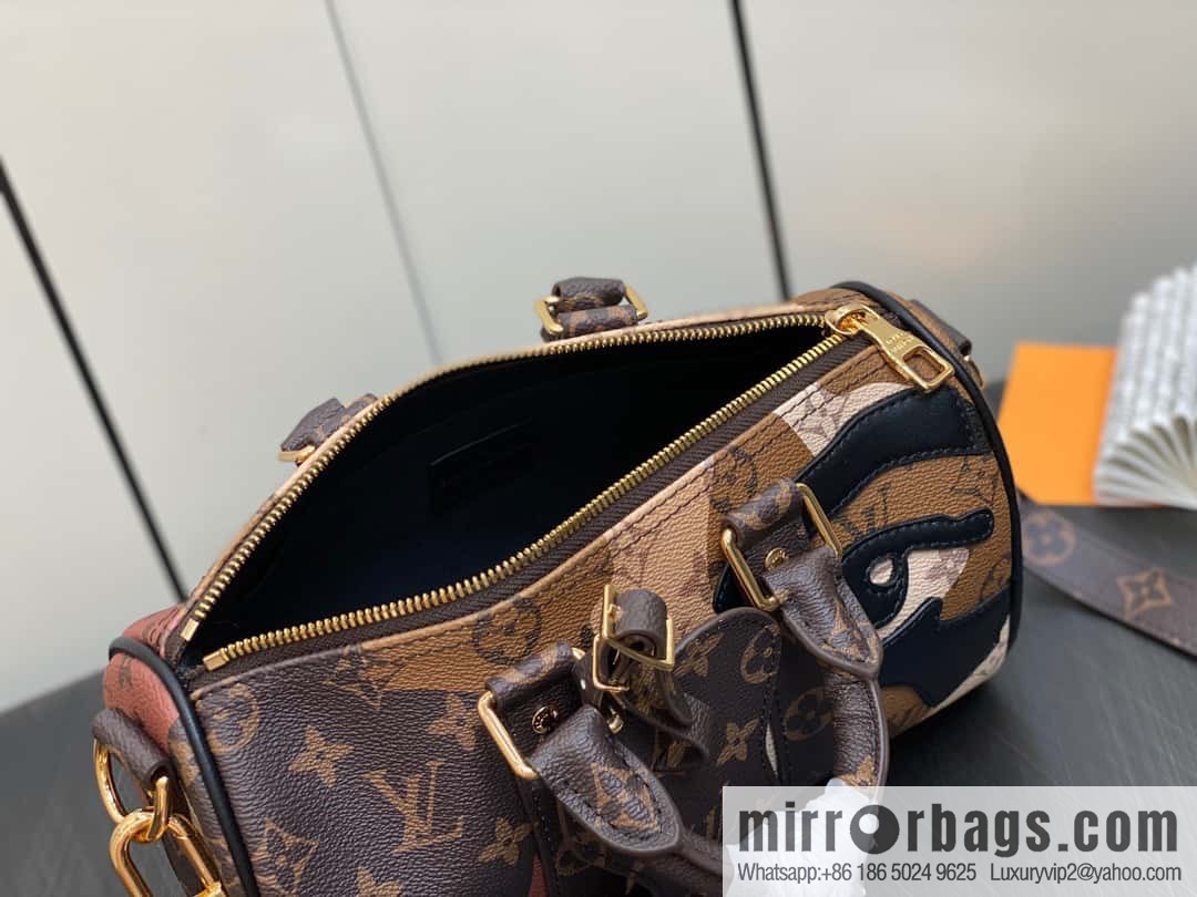 [Boutique‑grade] M46678 monogram men's bag pillow bag series Keepall Bandoulière 25 handbag