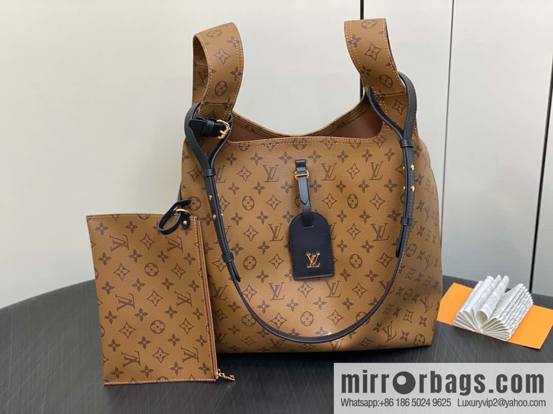 [Premium‑quality] M46821 yellow flower shopping bag series, autumn and winter new ATLANTIS large handbag