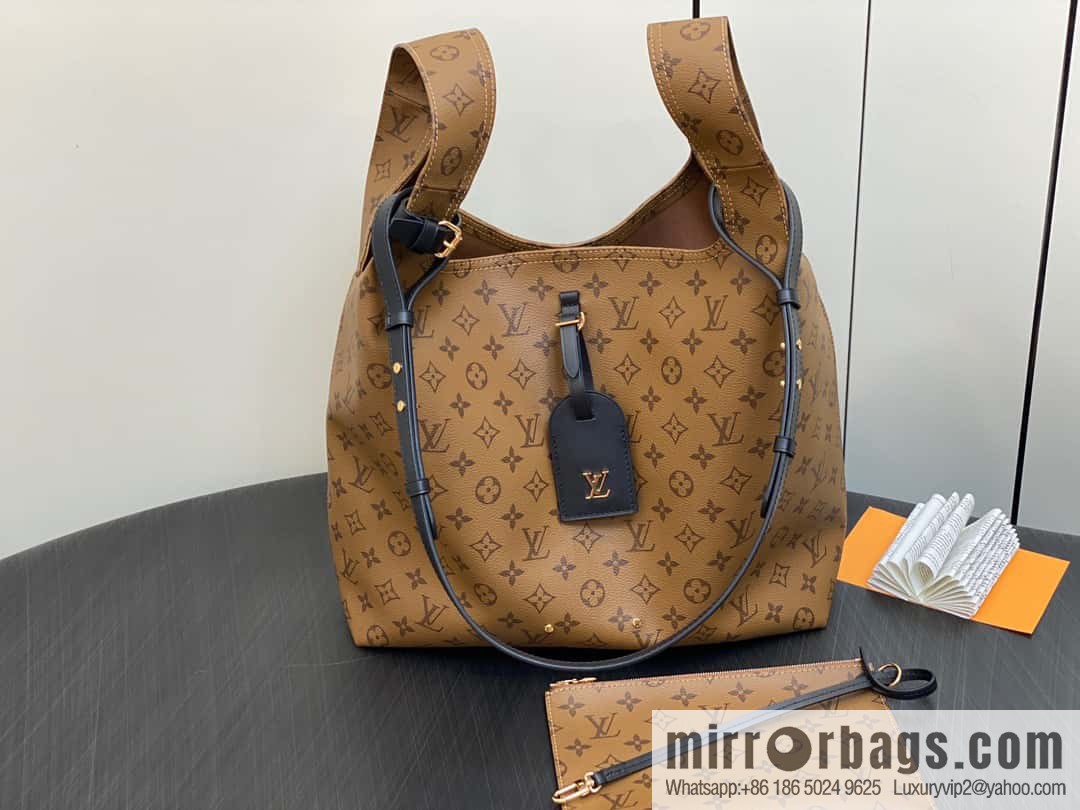 [Premium‑quality] M46821 yellow flower shopping bag series, autumn and winter new ATLANTIS large handbag