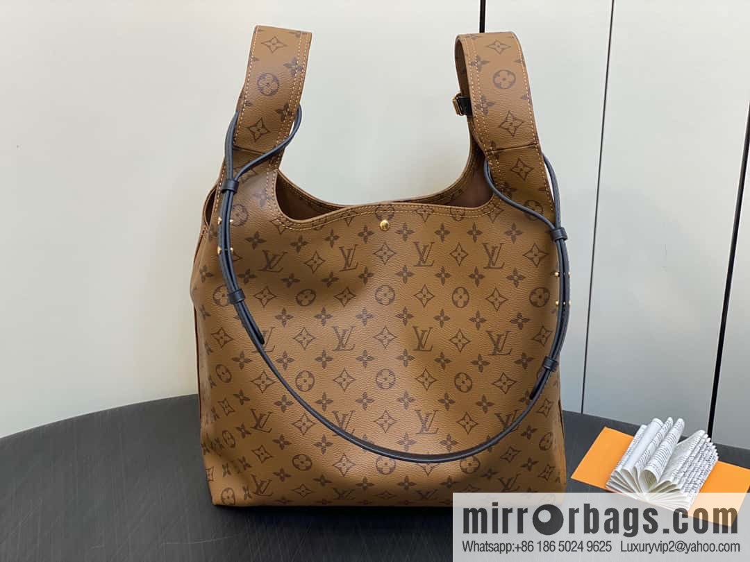 [Premium‑quality] M46821 yellow flower shopping bag series, autumn and winter new ATLANTIS large handbag