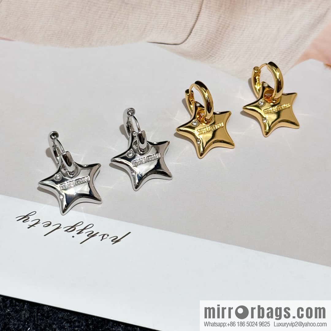 ❗️New ❗️ MIU MIU Miu Miu pentagram ⭐ star stud earrings