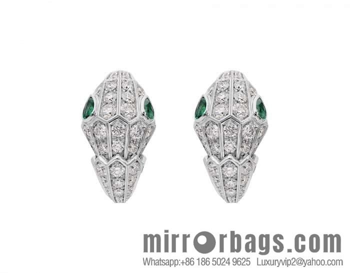 ❗️New ❗️ ☀️ BVLGARI SERPENTI Snakehead stud earrings ☀️