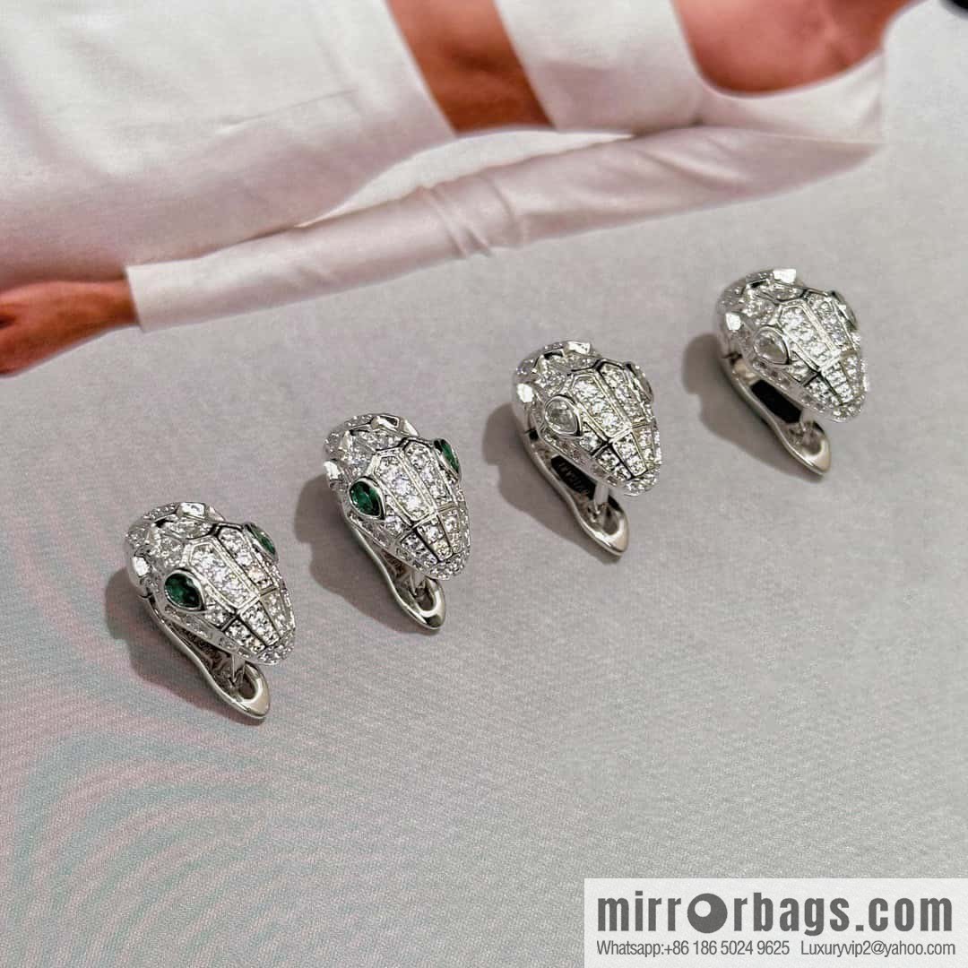 ❗️New ❗️ ☀️ BVLGARI SERPENTI Snakehead stud earrings ☀️