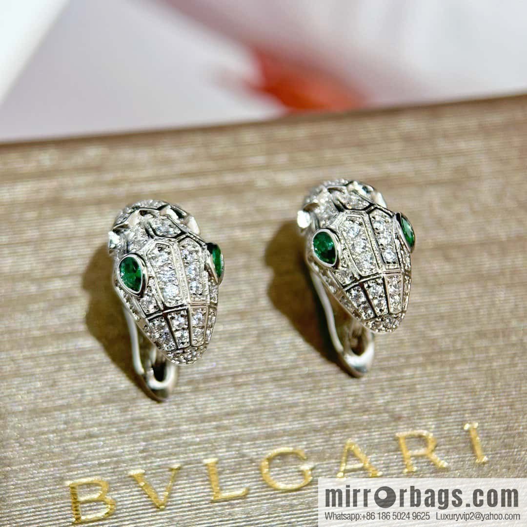 ❗️New ❗️ ☀️ BVLGARI SERPENTI Snakehead stud earrings ☀️