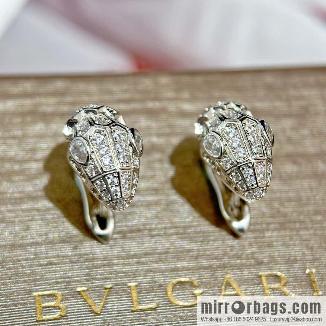 ❗️New ❗️ ☀️ BVLGARI SERPENTI Snakehead stud earrings ☀️