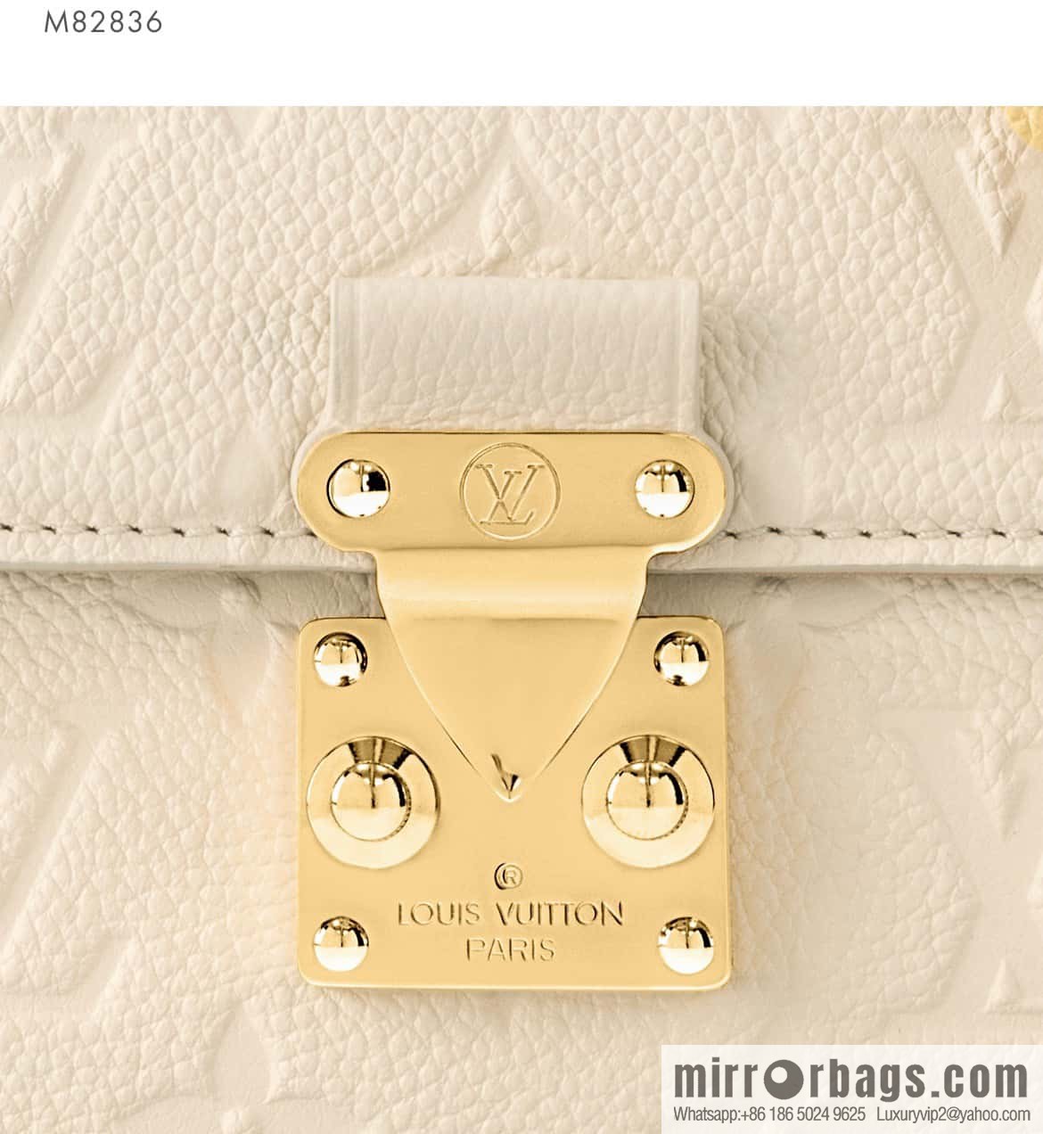 [Boutique‑grade] M82636 white full leather embossed chain bag series Wallet On Chain Metis chain strap handbag M82836 82637