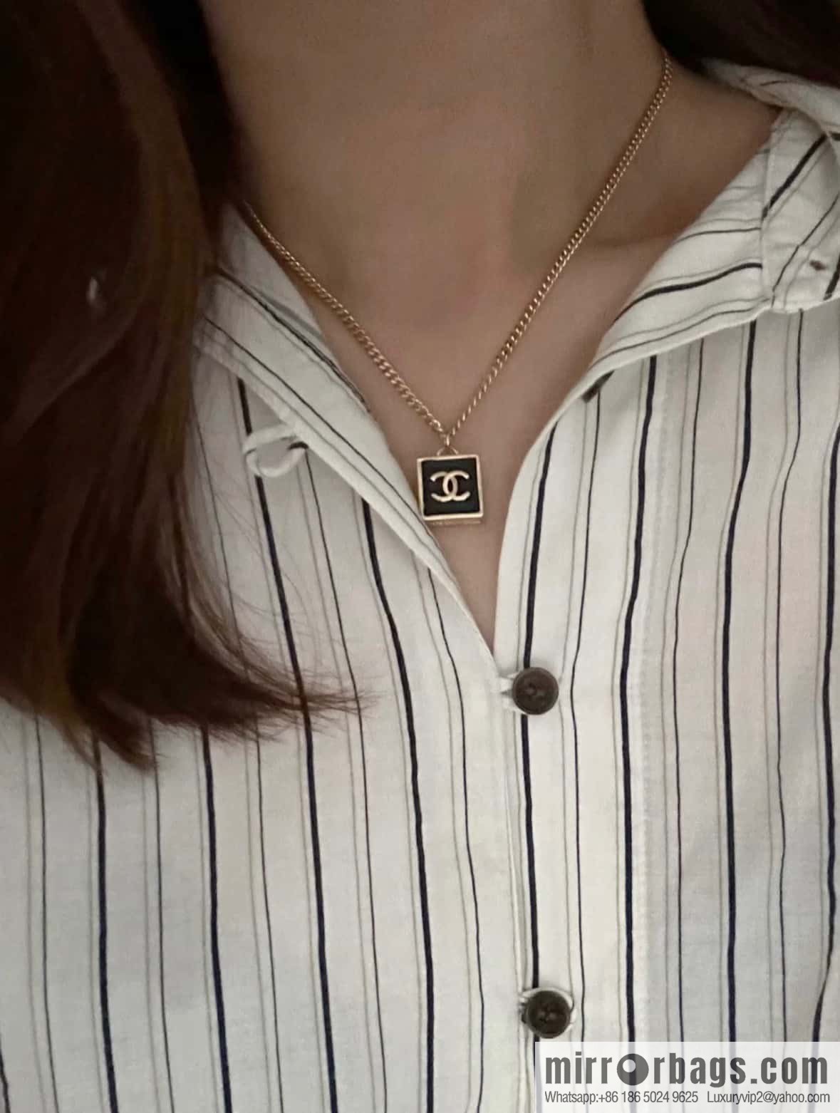 ❗️New ❗️ Chanel necklace ☀️ new ☑️ Chanel denim square double c necklace ☀️