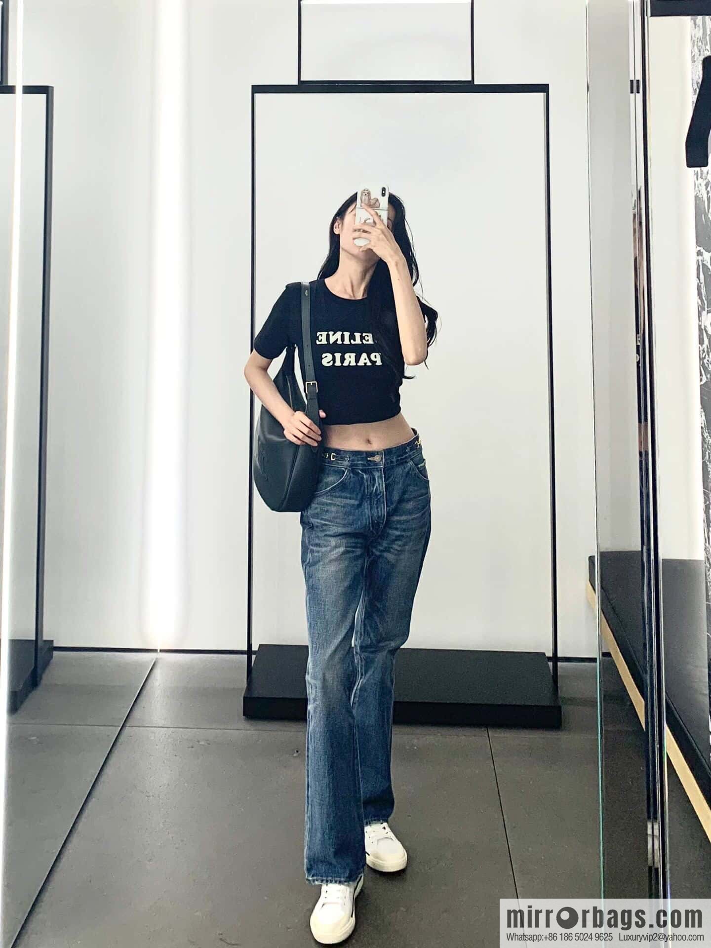 [Premium quality, all-steel hardware] CELINE HELOISE handbag, new, calfskin HÉLOSE armpit bag, ID: 114713