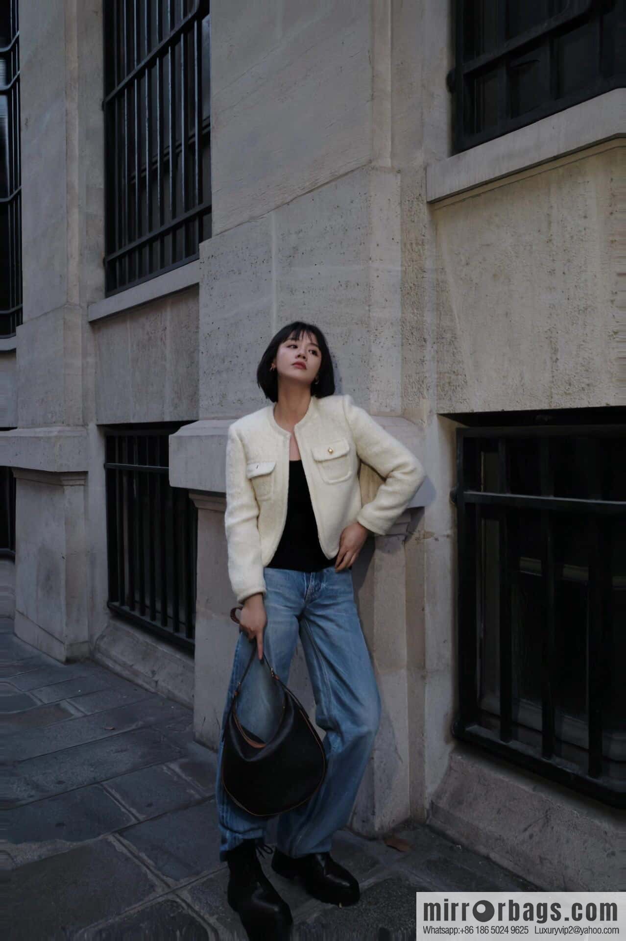 [Premium quality, all-steel hardware] CELINE HELOISE handbag, new, calfskin HÉLOSE armpit bag, ID: 114713