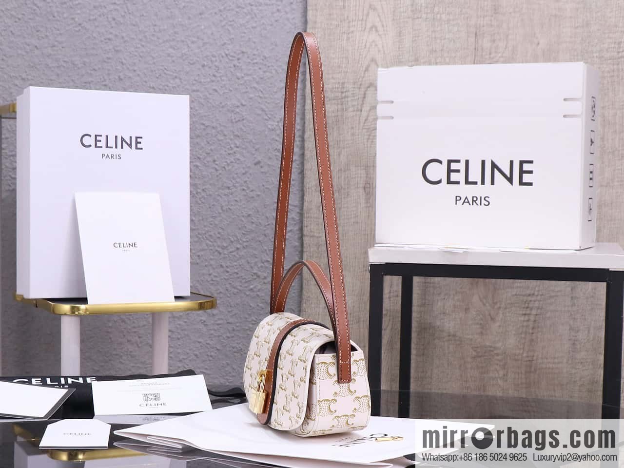 [Premium quality, all-steel hardware 】 𝗖𝗘𝗟𝗜𝗡𝗘 | 𝗧𝗔𝗕𝗢𝗨 𝗖𝗟𝗨𝗧𝗖𝗛 𝗕𝗮𝗴 padlock bag, model: 101593
