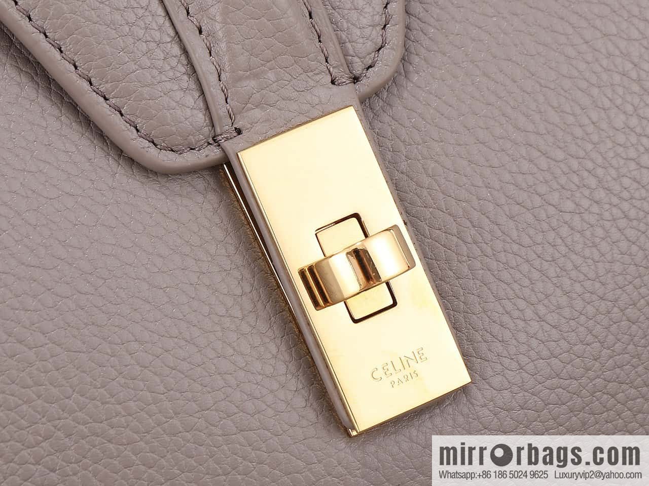 [Premium quality, all-steel hardware] CELINE Soft 16 large, plain beef leather (fabric) soft handbag, number: 194043CR4.04LU