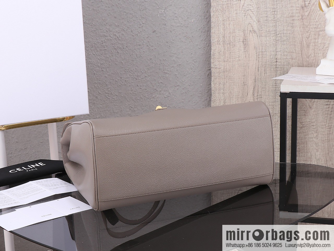 [Premium quality, all-steel hardware] CELINE Soft 16 large, plain beef leather (fabric) soft handbag, number: 194043CR4.04LU