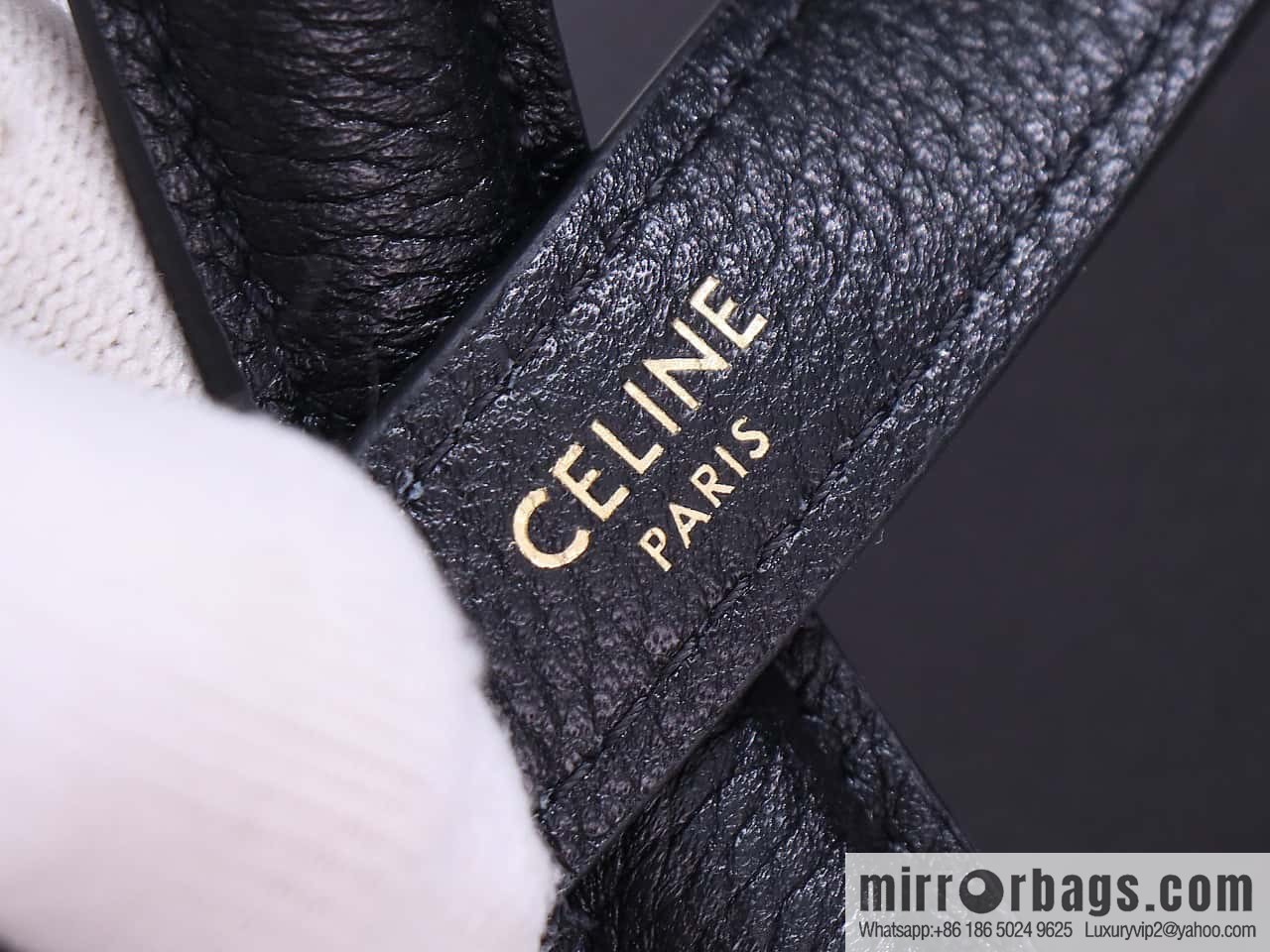 [Premium quality, all steel hardware] CELINE Bucket 16 calfskin bucket bag No.: 195573