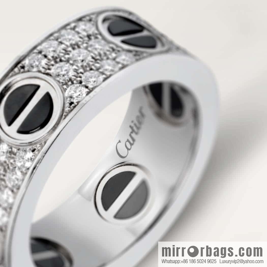 ☀️Cartier classic Love series black nail gypsy ring ☀️ bracelet width 6.7mm, thickness 3mm