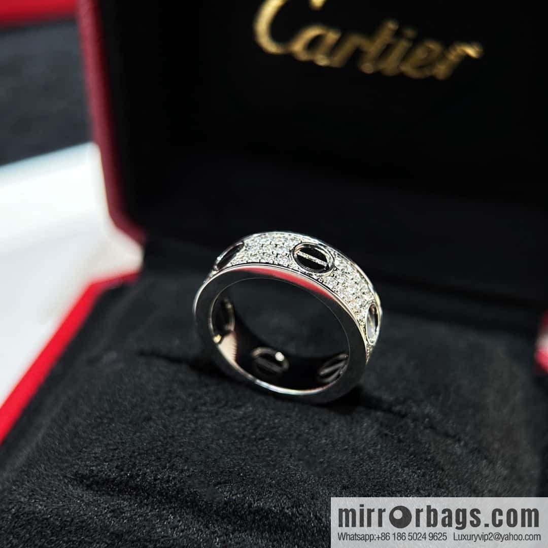 ☀️Cartier classic Love series black nail gypsy ring ☀️ bracelet width 6.7mm, thickness 3mm