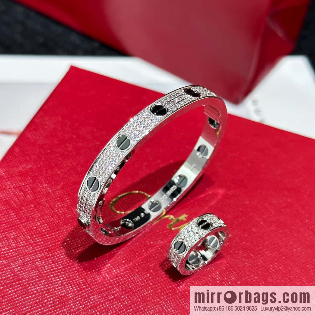 ☀️Cartier classic Love series black nail gypsy ring ☀️ bracelet width 6.7mm, thickness 3mm