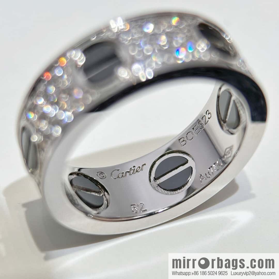 ☀️Cartier classic Love series black nail gypsy ring ☀️ bracelet width 6.7mm, thickness 3mm