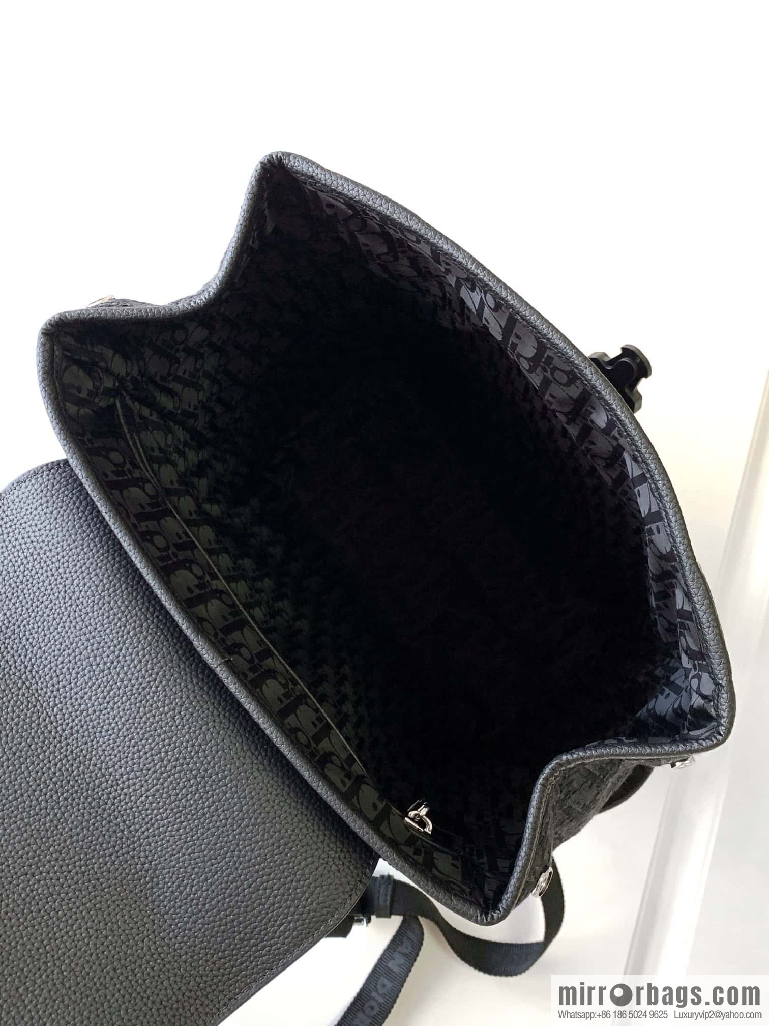 DIOR Oblique printed saddle backpack
