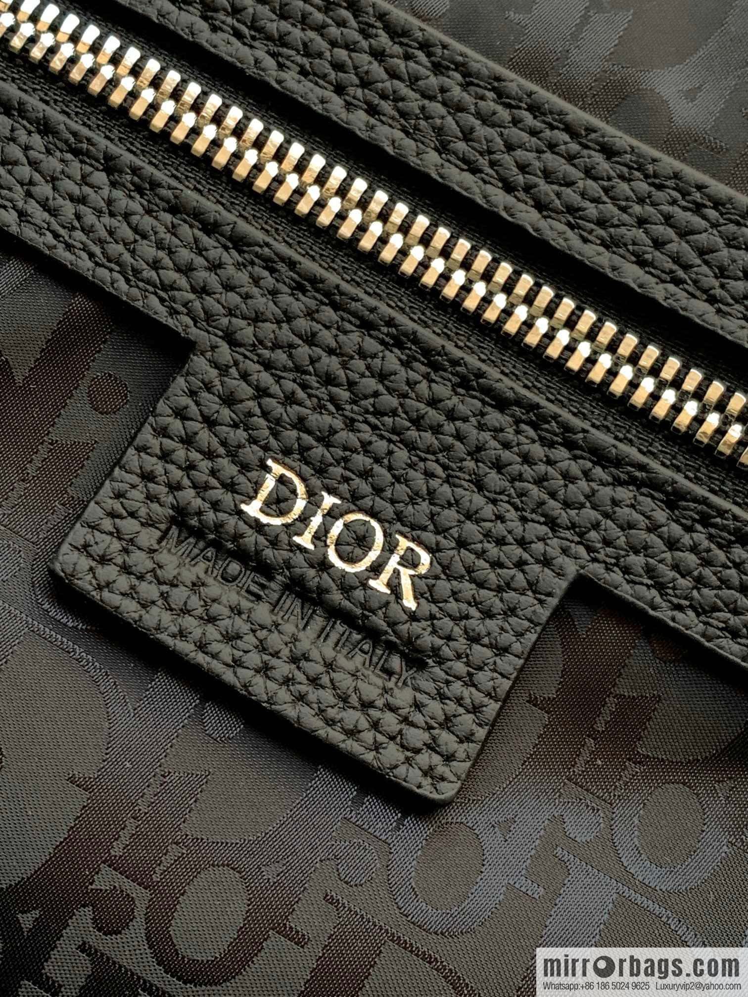 DIOR Oblique printed saddle backpack