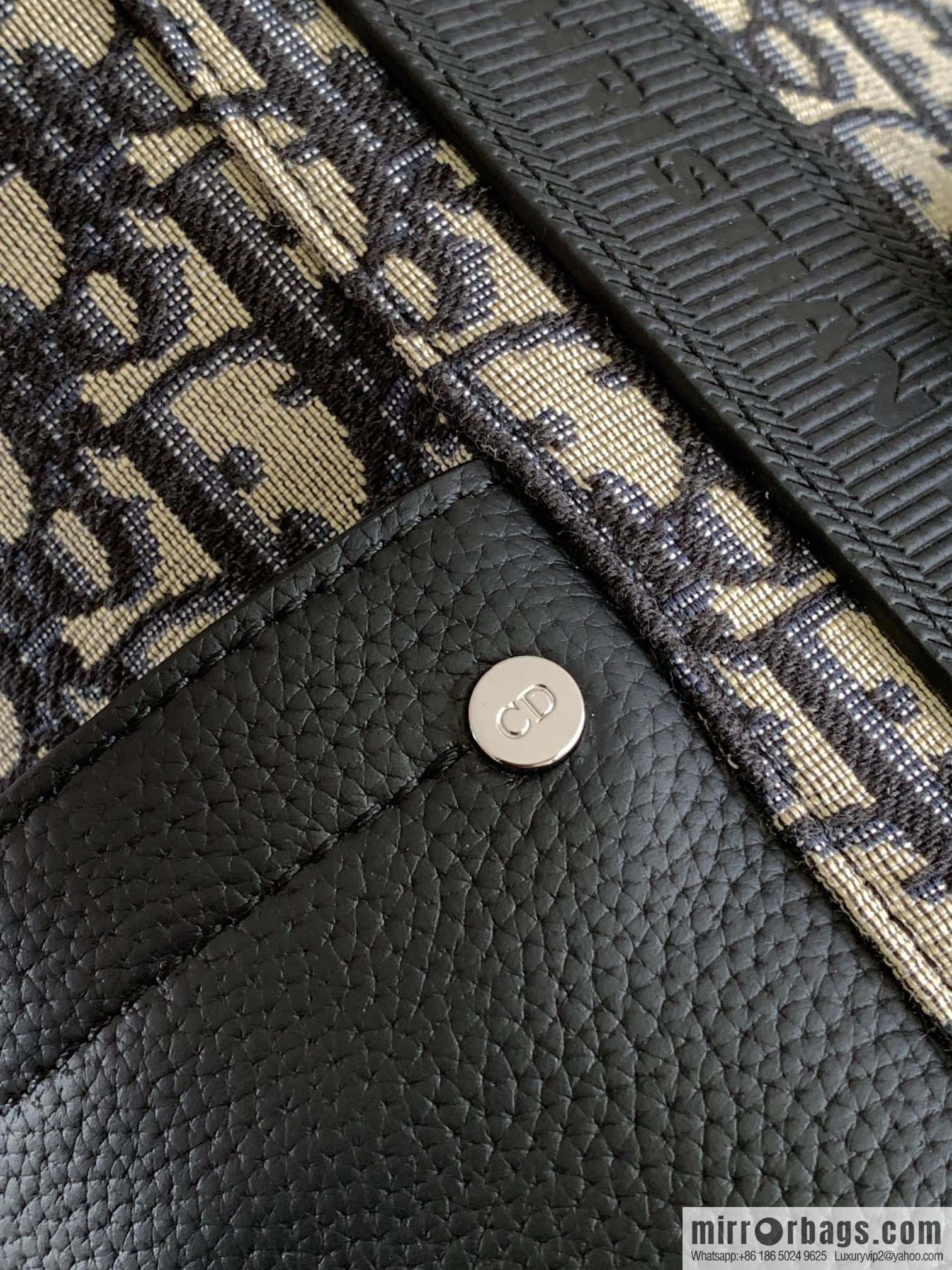 DIOR Oblique printed saddle backpack