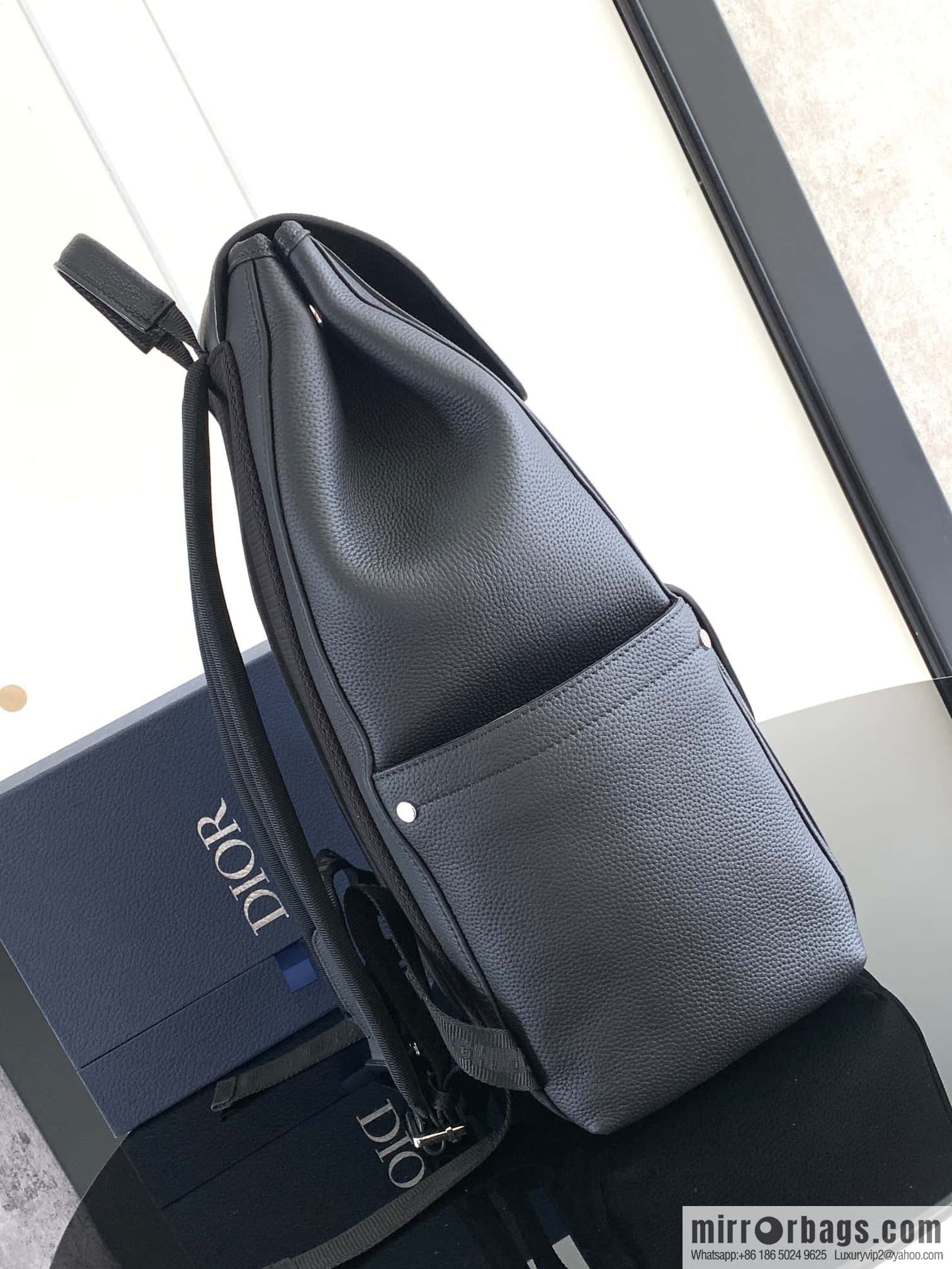 DIOR Oblique printed saddle backpack