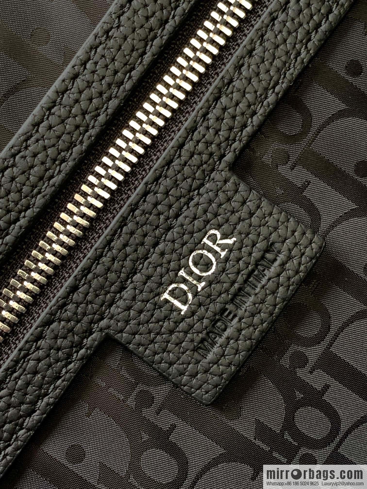 DIOR Oblique printed saddle backpack