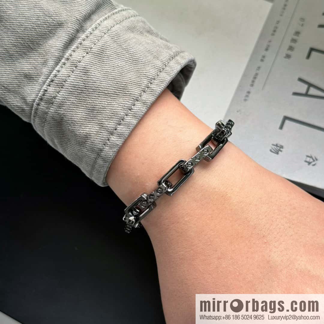 ❗️New ❗️ M00308 ☀❤️☀ Louis Vuitton Louis Vuitton LV Bamboo Cuban Bracelet ☀