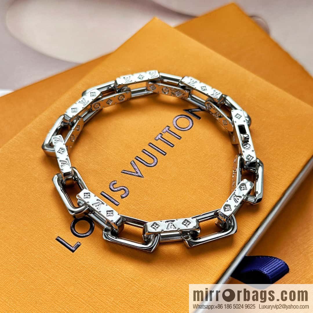 ❗️New ❗️ M00308 ☀❤️☀ Louis Vuitton Louis Vuitton LV Bamboo Cuban Bracelet ☀