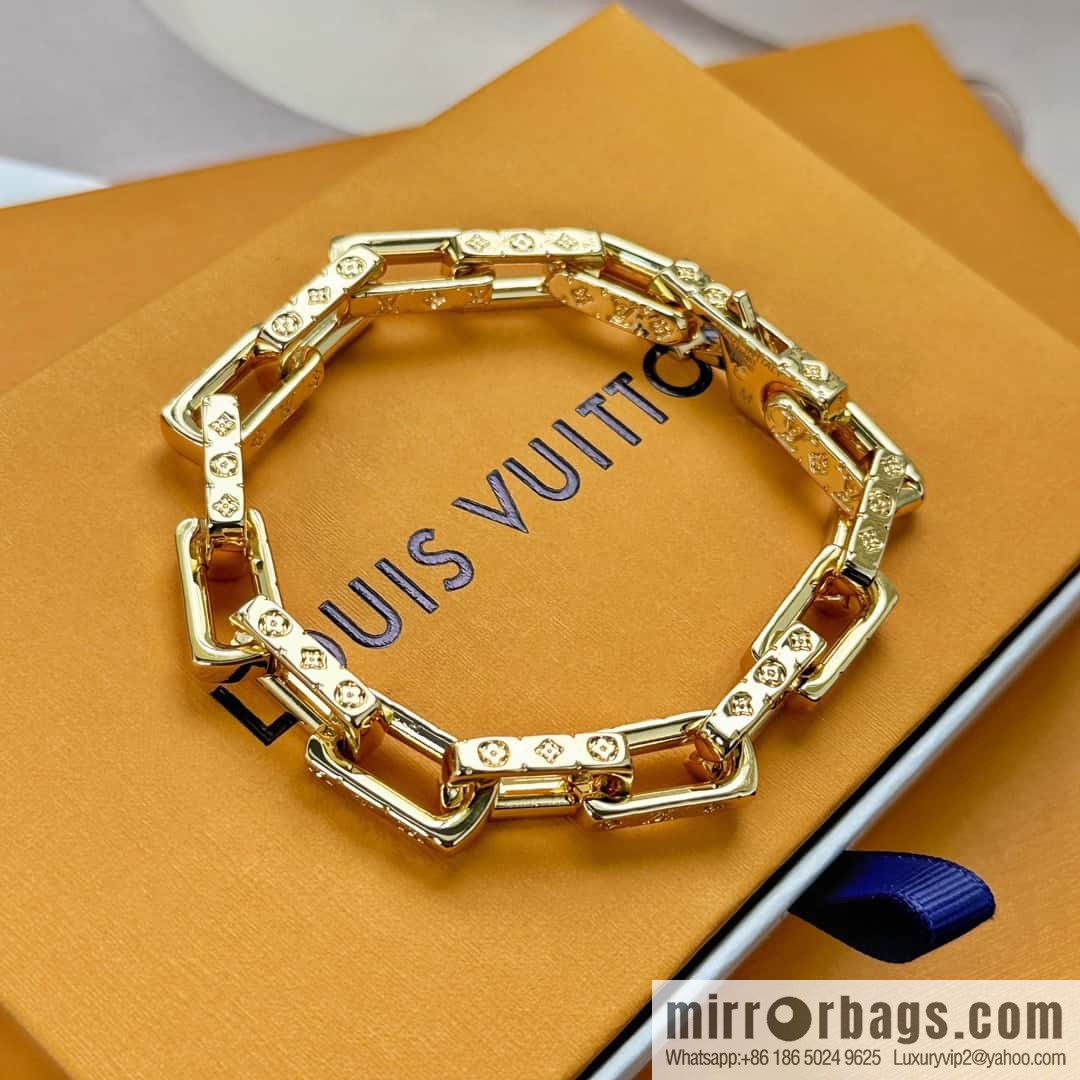 ❗️New ❗️ M00308 ☀❤️☀ Louis Vuitton Louis Vuitton LV Bamboo Cuban Bracelet ☀