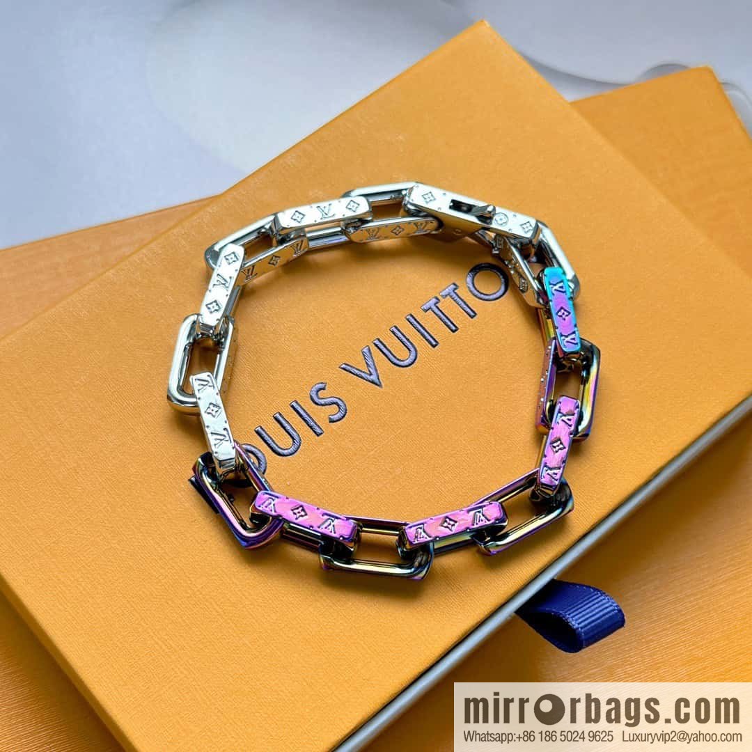 ❗️New ❗️ M00308 ☀❤️☀ Louis Vuitton Louis Vuitton LV Bamboo Cuban Bracelet ☀