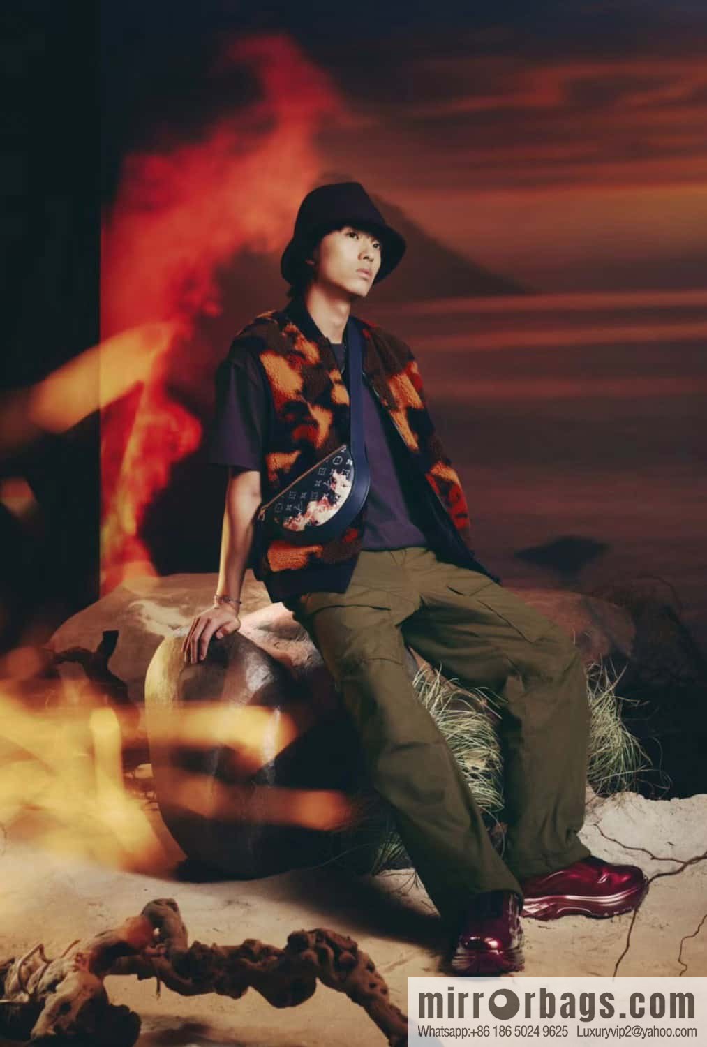 [Boutique‑grade] M23838 blue, flame moon bag series, this LV Moon Crossbody handbag.