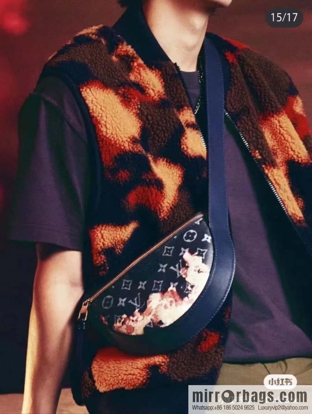 [Boutique‑grade] M23838 blue, flame moon bag series, this LV Moon Crossbody handbag.