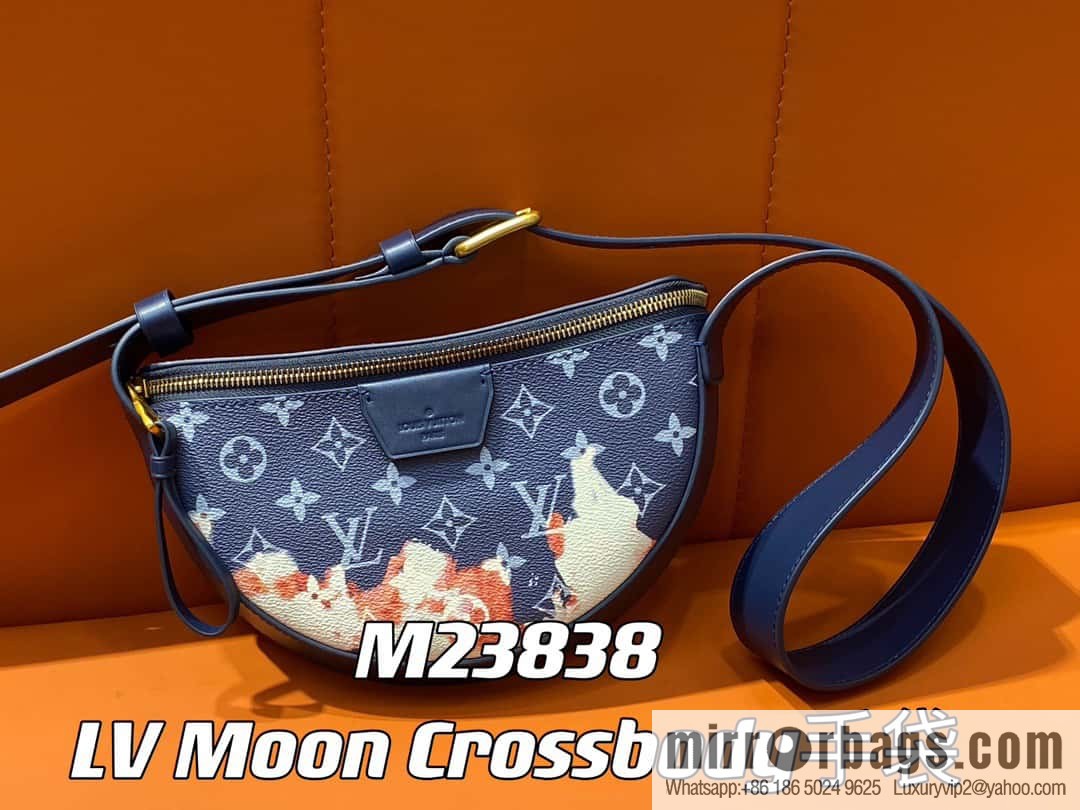 [Boutique‑grade] M23838 blue, flame moon bag series, this LV Moon Crossbody handbag.