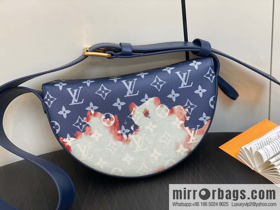 [Boutique‑grade] M23838 blue, flame moon bag series, this LV Moon Crossbody handbag.